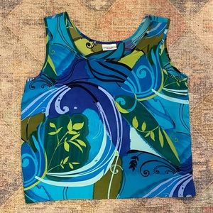 Caribbean Traders Patterned Tank Top